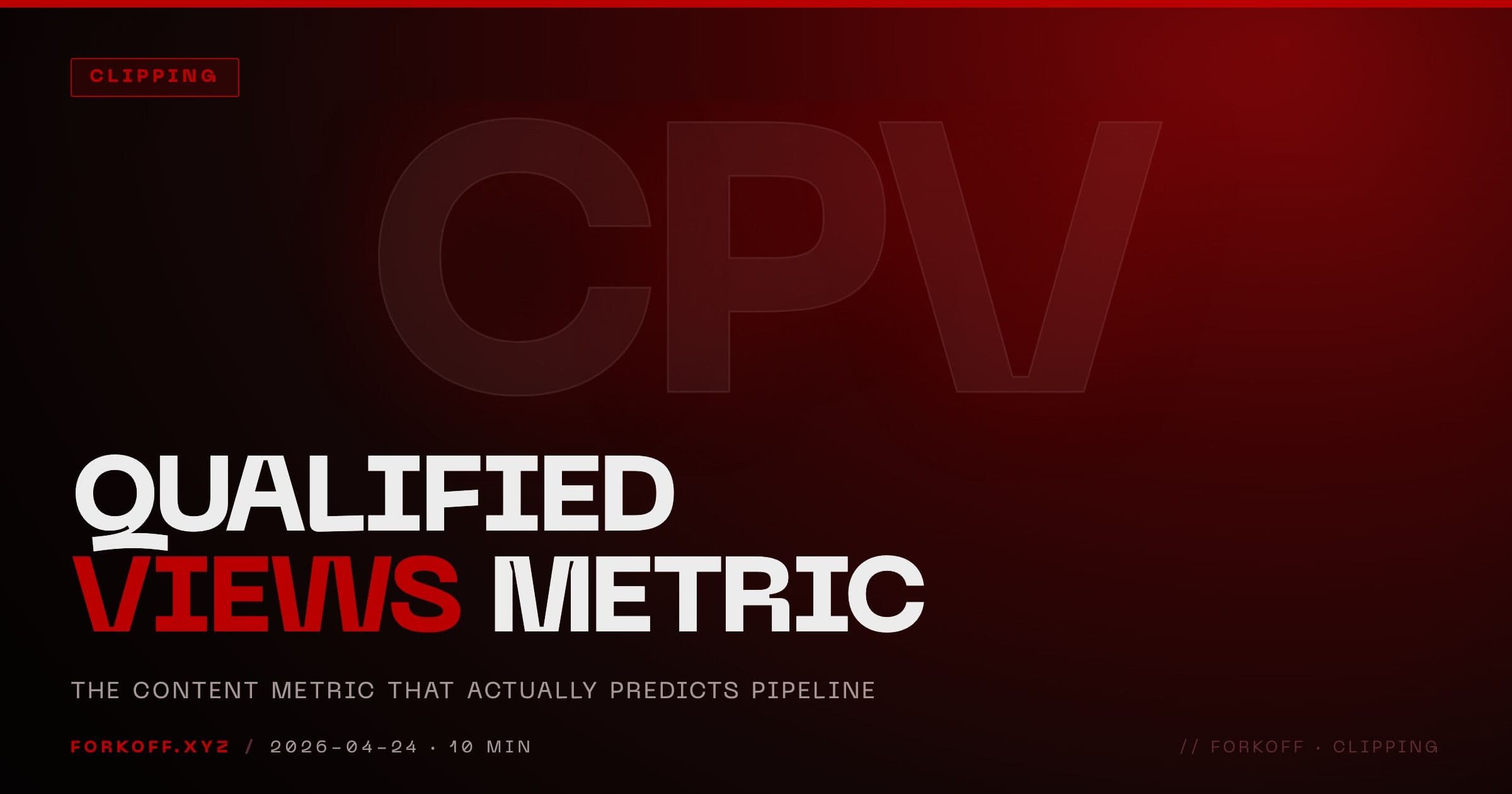 Qualified Views: The Content Metric That Predicts Pipeline cover