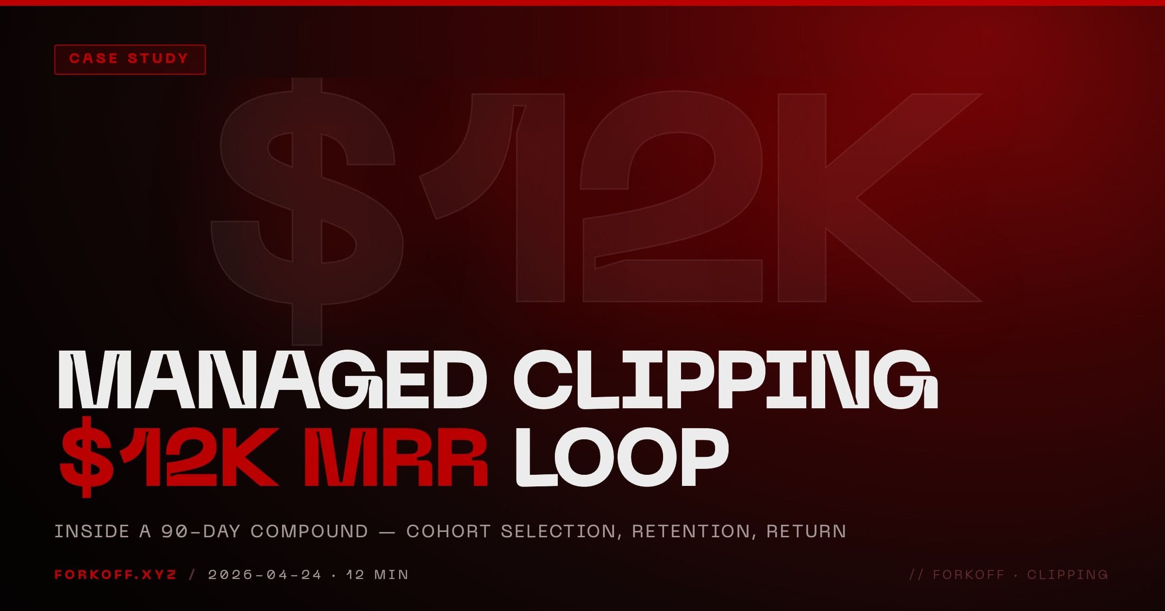 Managed Clipping Revenue: Inside a 90-Day $12K MRR Compound Loop cover