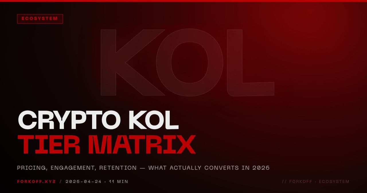 Crypto KOL Marketing in 2026: The Tier-Matrix Framework cover