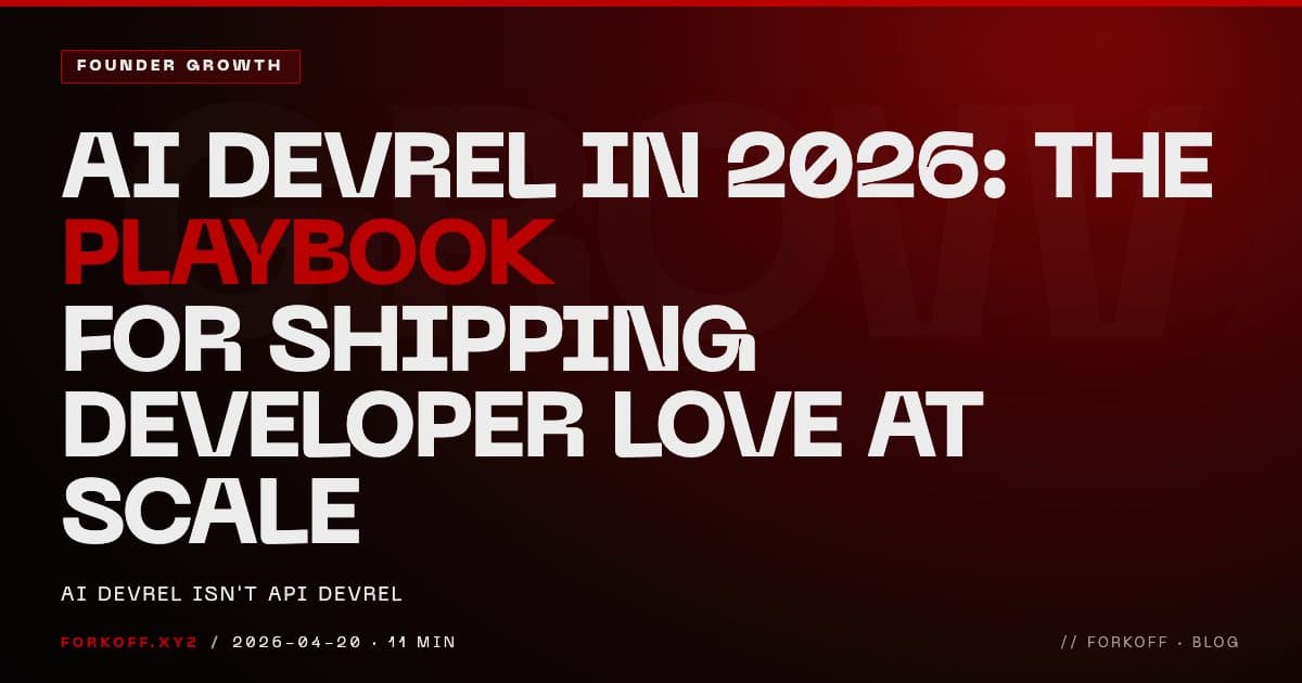 AI DevRel in 2026: The Playbook for Shipping Developer Love at Scale cover