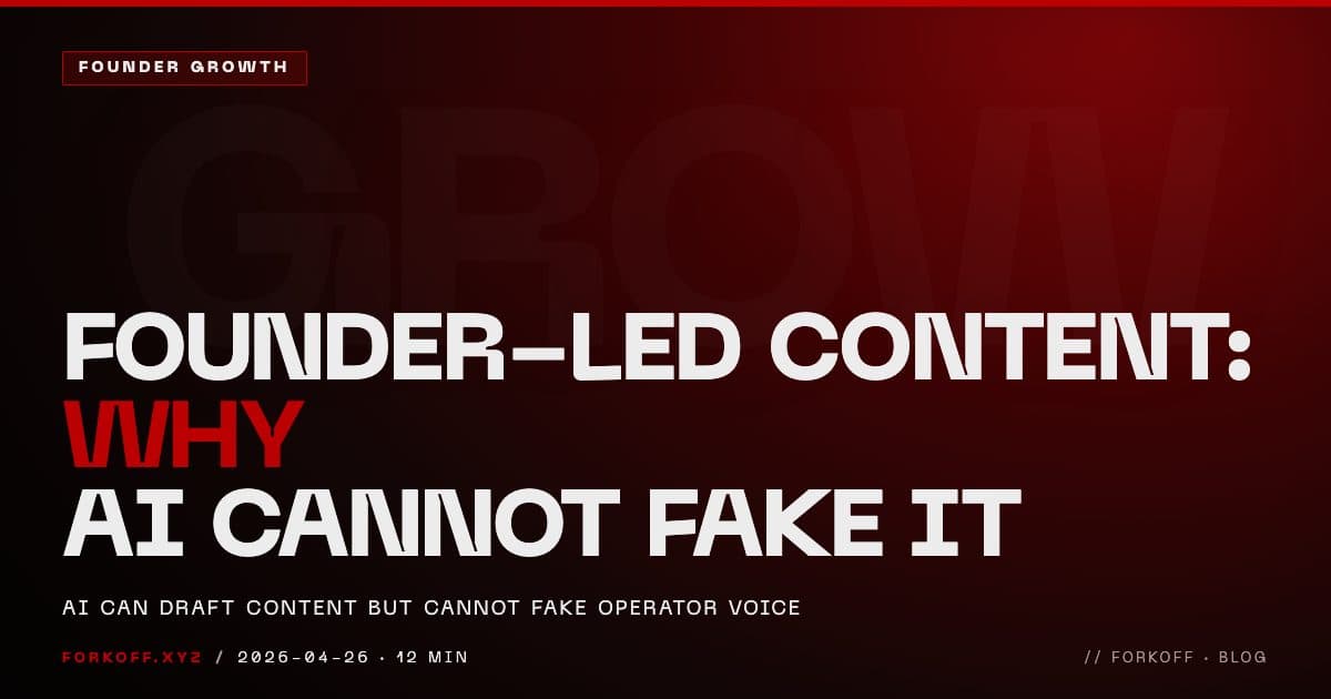 Founder-Led Content Marketing 2026: AI Cannot Fake The Voice cover