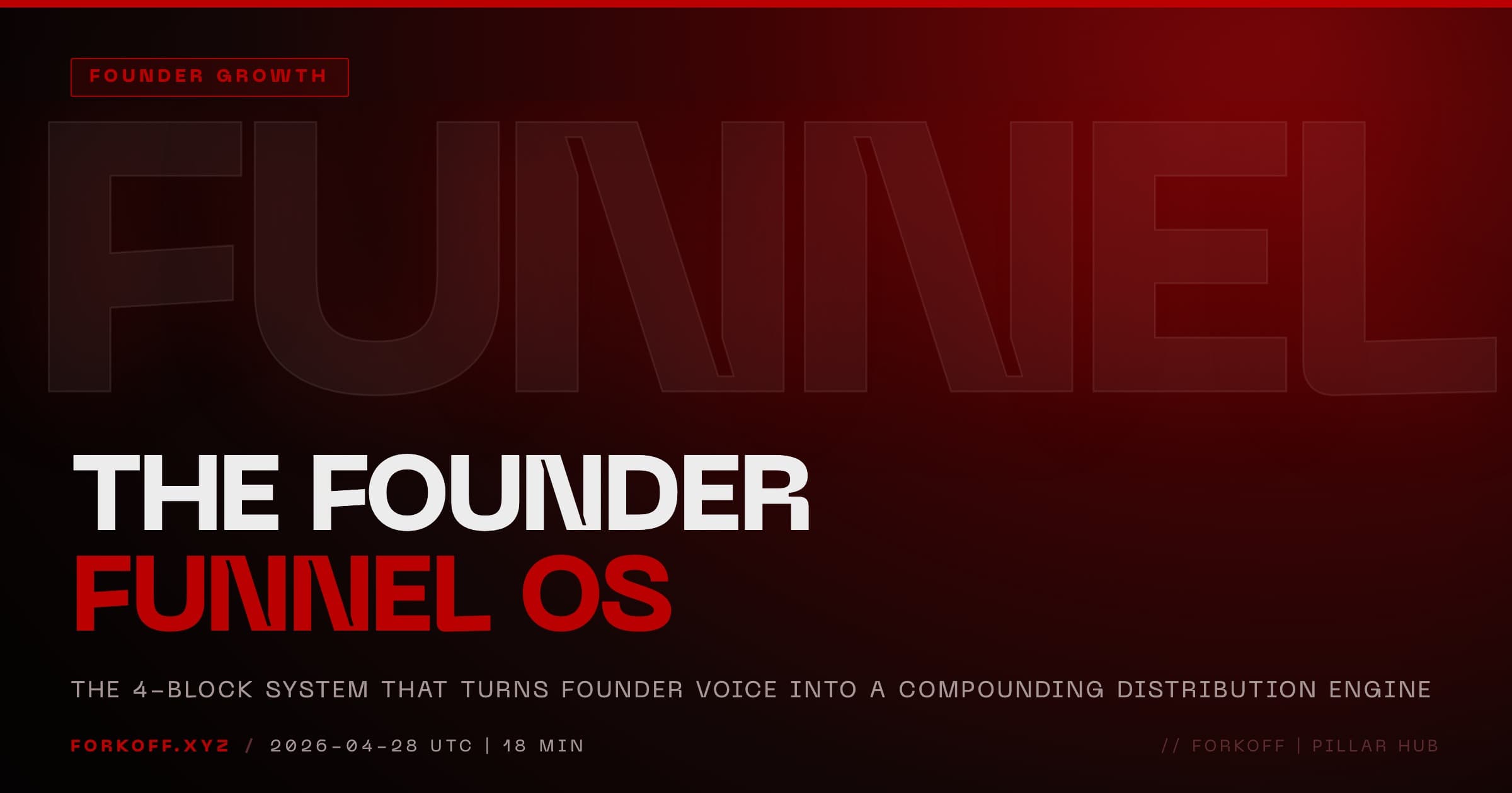 The Founder-Led Growth Playbook: THE FOUNDER FUNNEL OS (2026) cover