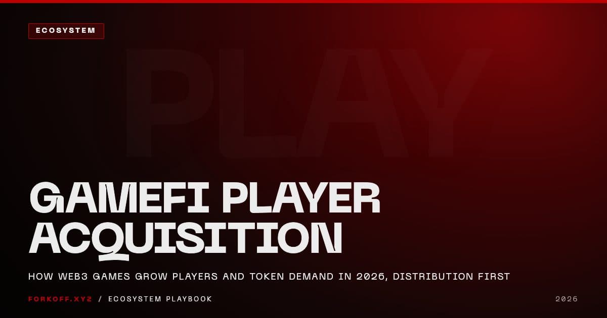 GameFi player acquisition playbook: how web3 games grow real players and token demand through earned distribution