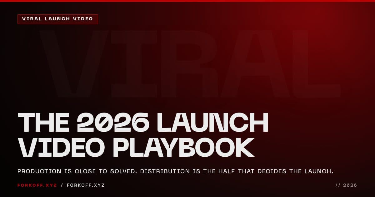 The 2026 launch video playbook cover, production is close to solved and distribution is the half that decides the launch