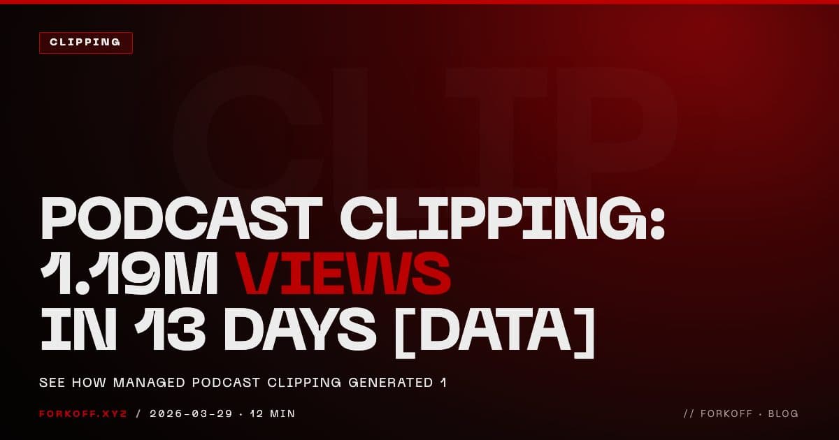 How Managed Podcast Clipping Turned 13 Days of Content Into $1,290 cover