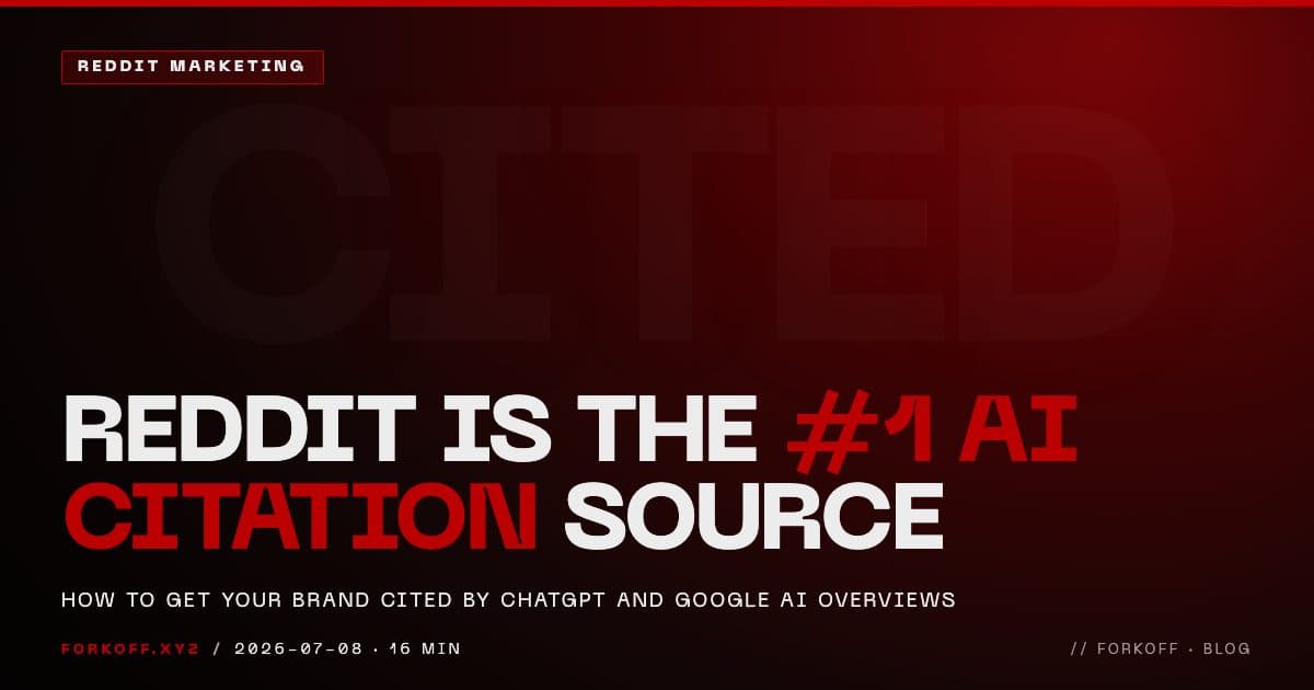 Reddit is the number one AI citation source, a guide to getting a brand cited by ChatGPT and Google AI Overviews through Reddit threads