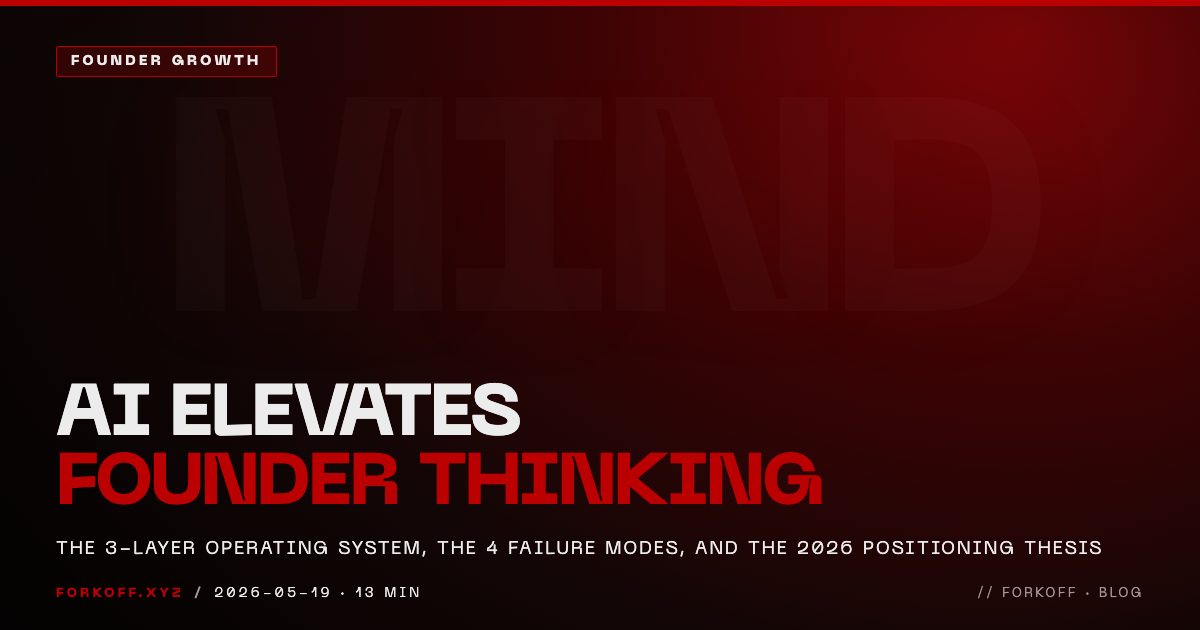 AI Elevates Founder Thinking Positioning Thesis 2026 cover