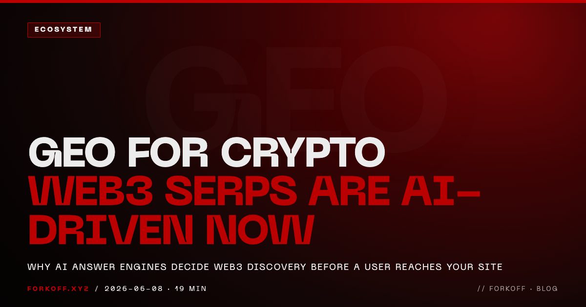 GEO for Crypto: Web3 SERPs Are AI-Driven Now