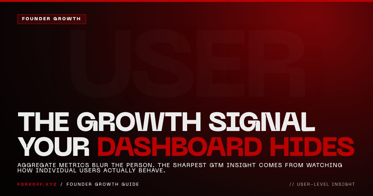 The Growth Signal Your Dashboard Hides: Watch Individual Users