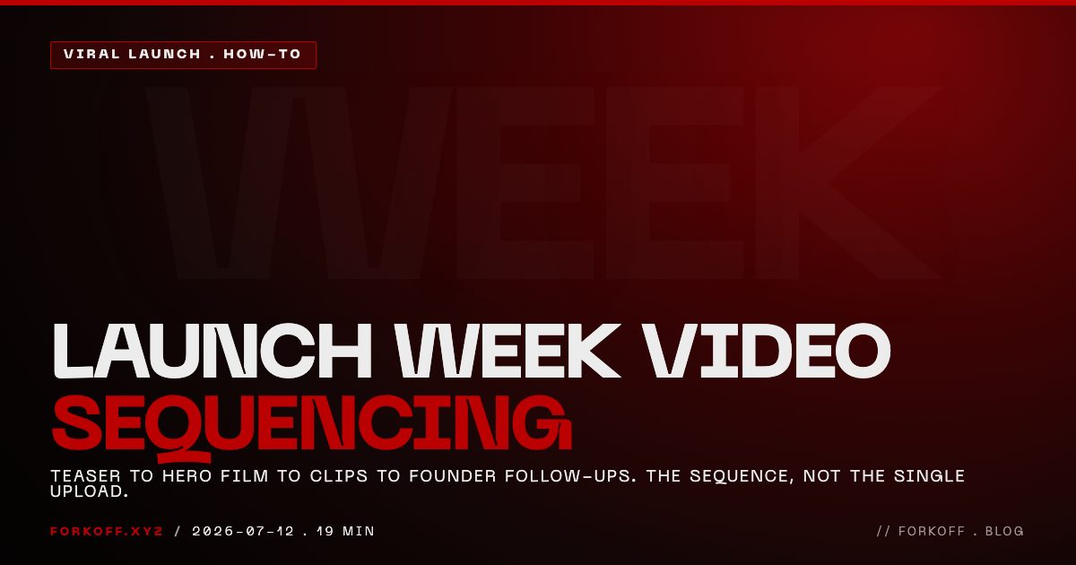 Launch Week Video Sequencing: What to Post, When, and Where