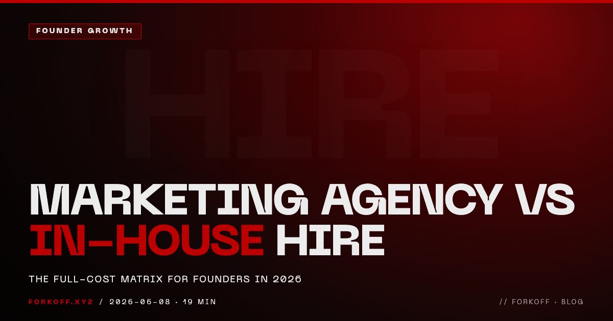 Marketing Agency vs In House Hire: The Full-Cost Matrix (2026)