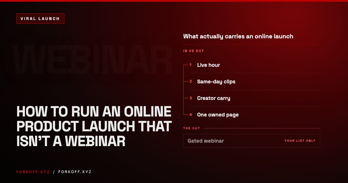 How to Run an Online Product Launch That Isn't a Webinar