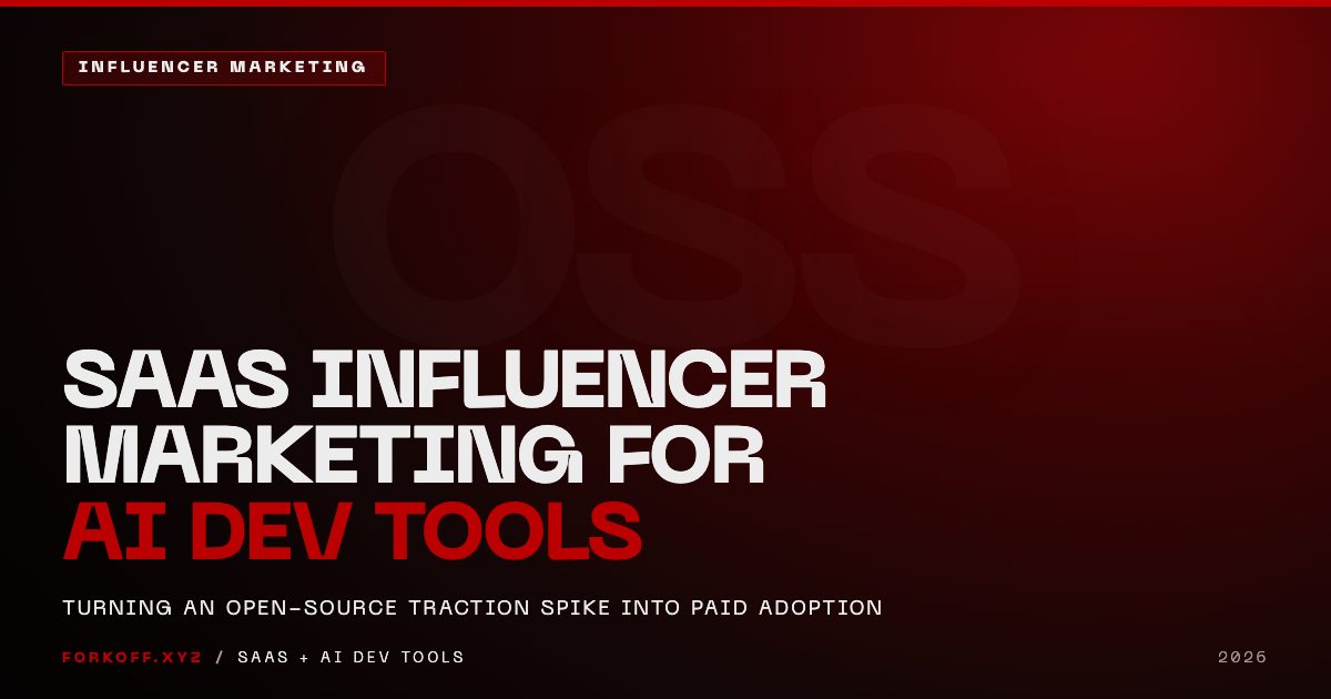 SaaS Influencer Marketing: How AI Dev Tools Turn an OSS Traction Spike Into Paid Adoption