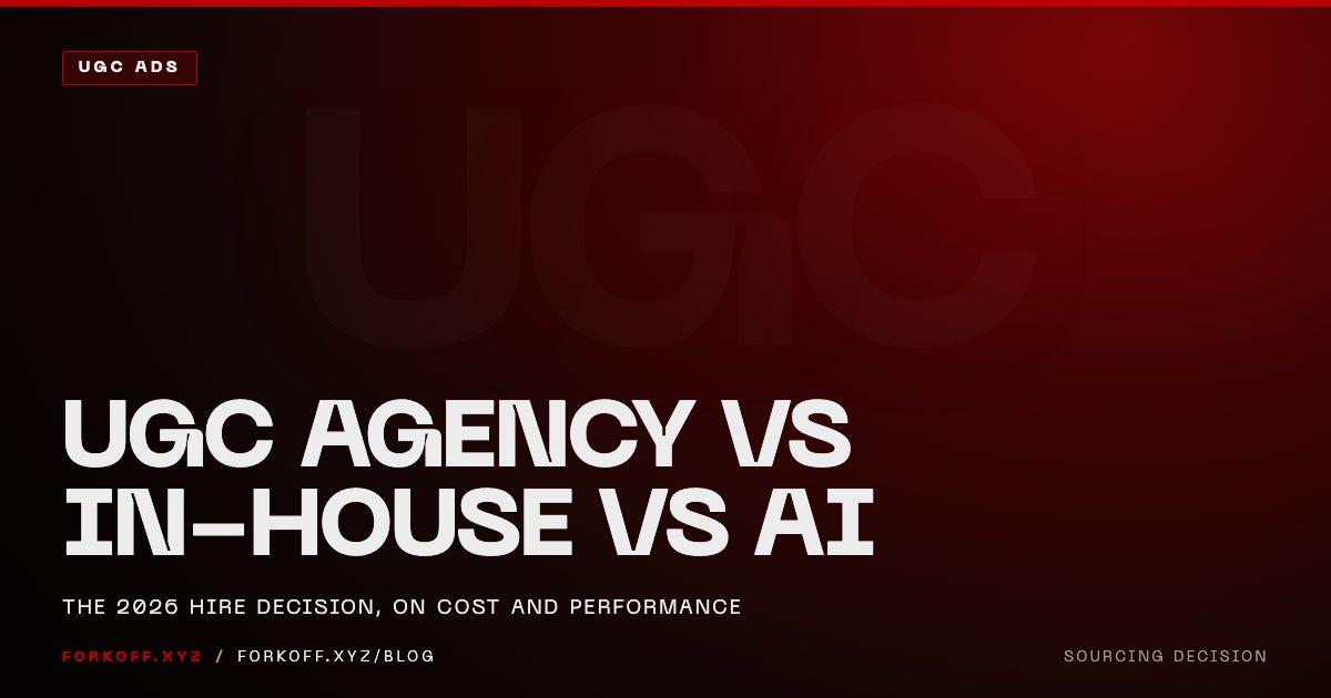 UGC Agency vs In-House vs AI: The 2026 Hire Decision